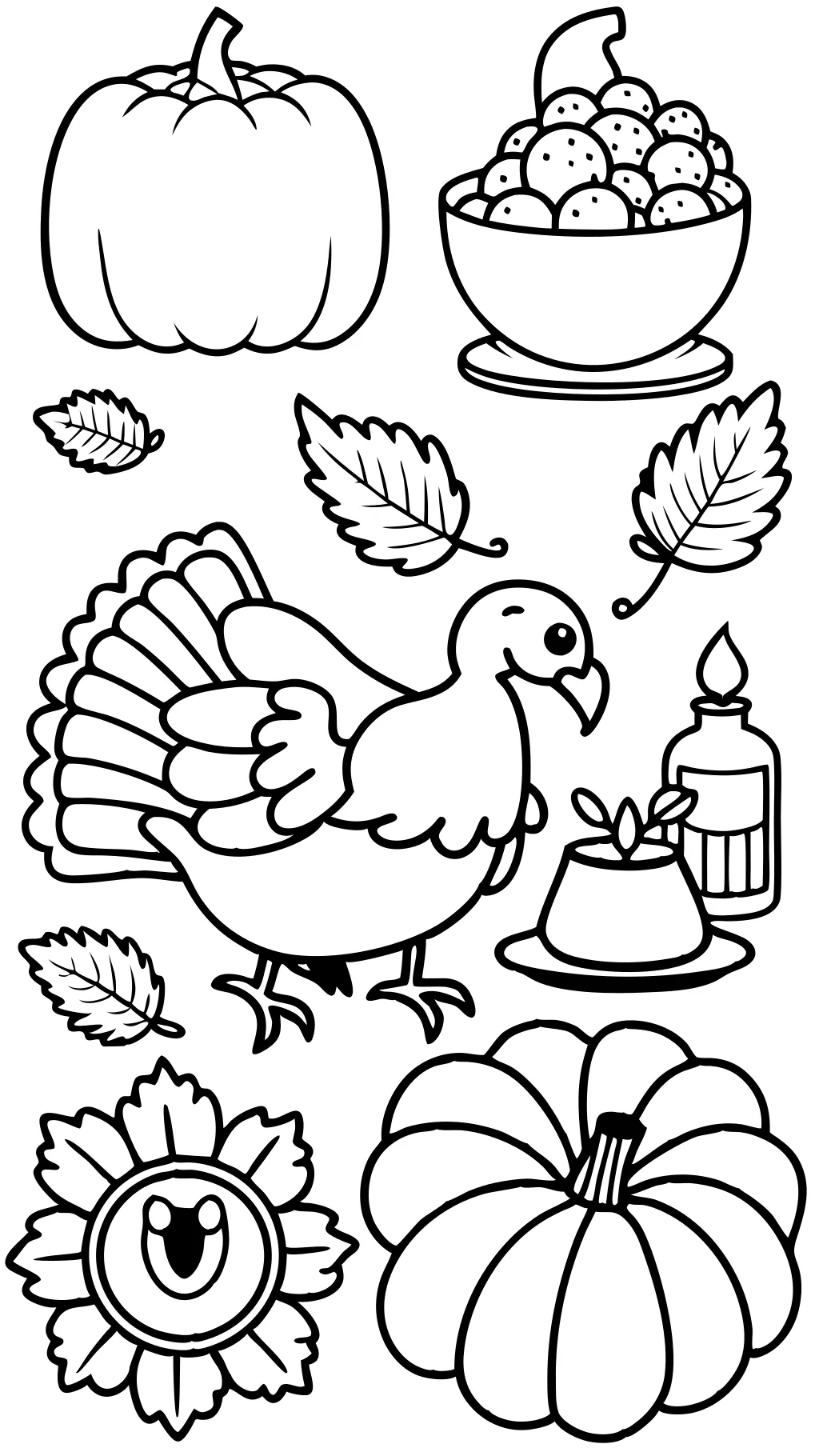 coloring pages thanksgiving printable